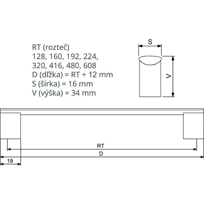 Madlo ME9309, inox, Gamet