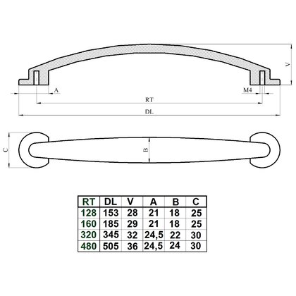 Madlo UN9708/320, mat.chróm /Gamet