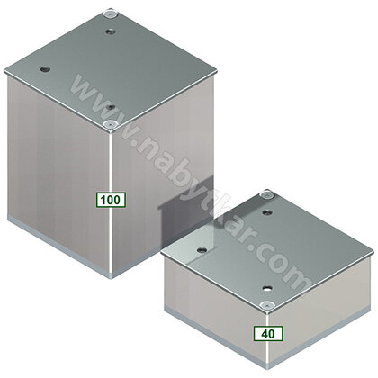 Nábytk.noha 080x080, chróm Nábytk.noha 080x080, chróm