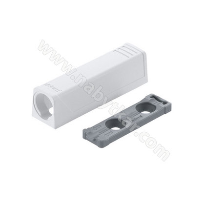 BLUM uchyt jednoduchý- krátky,na tlmič 956.1201, biely /Blum