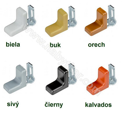 Uholník kovový jednoradové dierovanie s krytkou plast typu L Uholník kovový jednoradové dierovanie s krytkou plast typu L