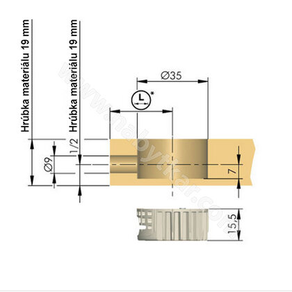 Excenter SPIRAL LOCK  D35mm Excenter SPIRAL LOCK  D35mm