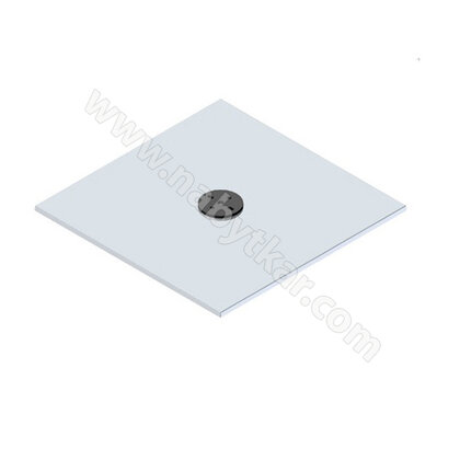 Spodná hranatá čast podnože  HD241 - 435x435 mm, inox Spodná hranatá čast podnože  HD241 - 435x435 mm, inox