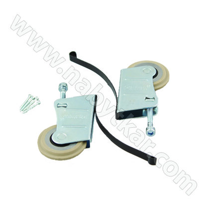 SADA koliesok spodných 10 , do spod. profilu ( sada: 2x koleska a skrutky) Sevroll