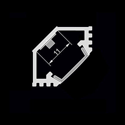 LED PROFIL - 18x18mm Rohový, Profil SLIM - hliník, 3m, bez krycej lišty,na obojstr.lep.pásku / LC LED PROFIL - 18x18mm Rohový, Profil SLIM - hliník, 3m, bez krycej lišty,na obojstr.lep.pásku / LC