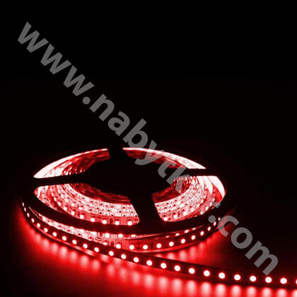 LED PAS 3528 bez kon.-IP20, 60LED/m 12V, š-8mm, L-5m, červená/CP LED PAS 3528 bez kon.-IP20, 60LED/m 12V, š-8mm, L-5m, červená/CP