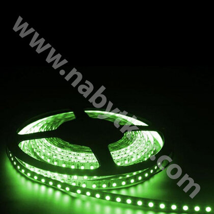 LED PAS 3528 bez kon.-IP20, 60LED/m 12V, š-8mm, L-5m, zelená/CP