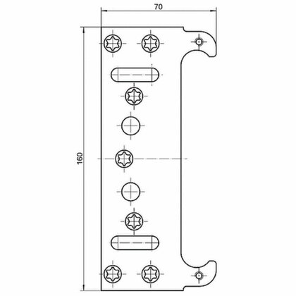 Podložka na záves Tectus TE 240 3D