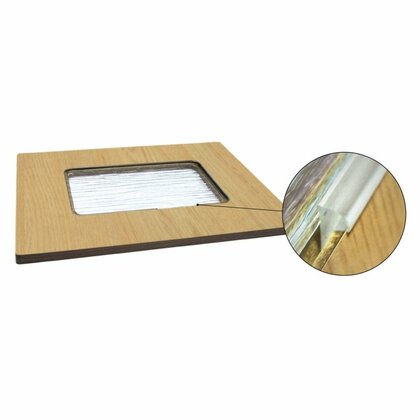 Zasklievací profil B07  do vitrín na MDF dvierka