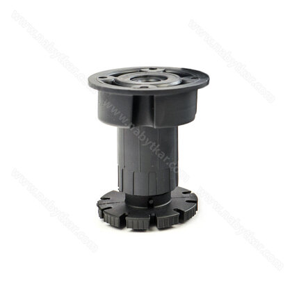 Rekt.noha PVC-R5 h- 60mm, čierna / Volpato  Rekt.noha PVC-R5 h- 60mm, čierna / Volpato