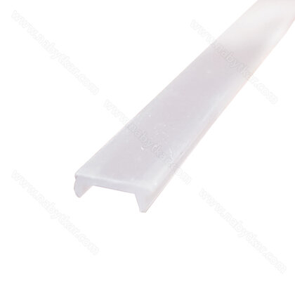LED krycia lišta do profilu Gripless C a L, priezračná , 3,5m / Zobal