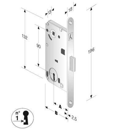 Magnetický zámok B-Forty
