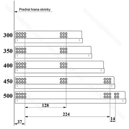 Skrytý čiastočný výsuv /Swell