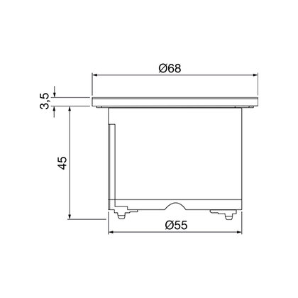 Zásuvková jednotka PIX 1x230V 35° plast/čierna/biela/nerez  Zásuvková jednotka PIX 1x230V 35° plast/čierna/biela/nerez
