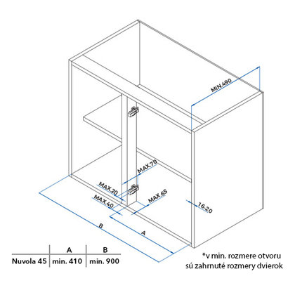 Erg.roh.kôš NUVOLA 371, 2 pol./ 450 mm,  biely-chróm /SIGE Erg.roh.kôš NUVOLA 371, 2 pol./ 450 mm,  biely-chróm /SIGE