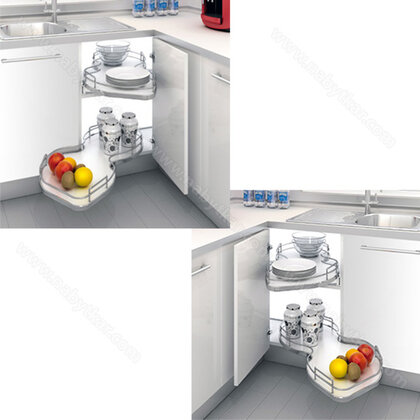 Erg.roh.kôš NUVOLA 371, 2 pol. 400mm, biely-chróm /SIGE