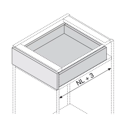 Skrytý pl.766H7000B MOVENTO 700mm, 60kg bez uch.č. s tlmení /Blum