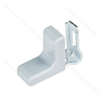 Uholník kov. jednorad. dier. - krytka Sivá jasná typu L 1bal=100ks