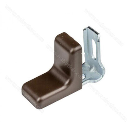 Uholník kov. jednorad. dier. - krytka Wenge typu L 1bal=100ks