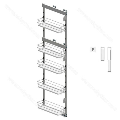 MAXIMA EVO II Cargo maxi bočné vysoké od 1700mm, 200 pravá , chróm -biely  /Rejs