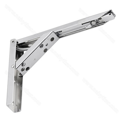 Uholník sklápací 200x135 mm, chróm / LC