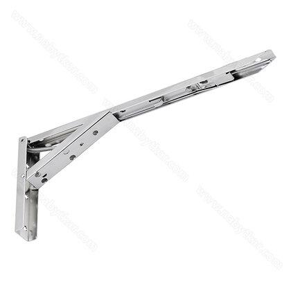 Uholník sklápací 350x135 mm, chróm / LC