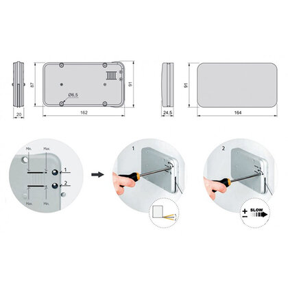 Miniwinch sklopný mechanizmus  bez krytky Miniwinch sklopný mechanizmus  bez krytky