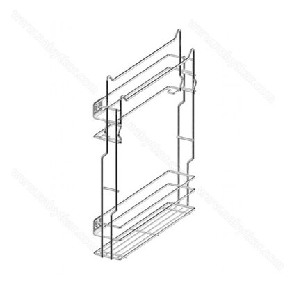 VARIANT MULTI košík bočný bez výsuvu, cargo mini na utierky 150 L-450 mm, chróm /Rejs