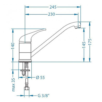Batéria drezová RIVIERA / Alveus Batéria drezová RIVIERA / Alveus