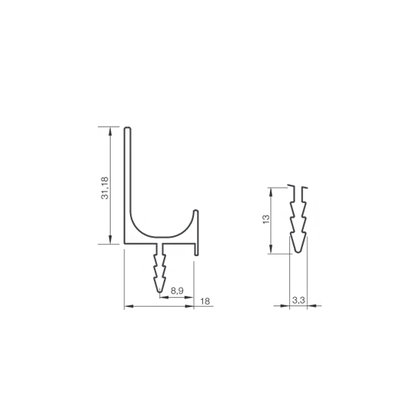 Profil UKW 5, L-2,7 m / LC Profil UKW 5, L-2,7 m / LC