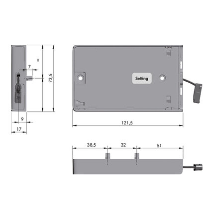 Sklopný lankový mechanizmus KIARO EASY 22-150 soft - antracit Sklopný lankový mechanizmus KIARO EASY 22-150 soft - antracit