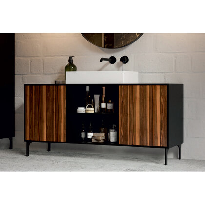 Nábytková noha NS34-120-L2 bez regulácie čierna / Gamet  Nábytková noha NS34-120-L2 bez regulácie čierna / Gamet