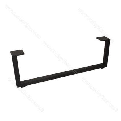 Nábytková noha NS38-120-370-L2 bez regulácie čierna / Gamet 