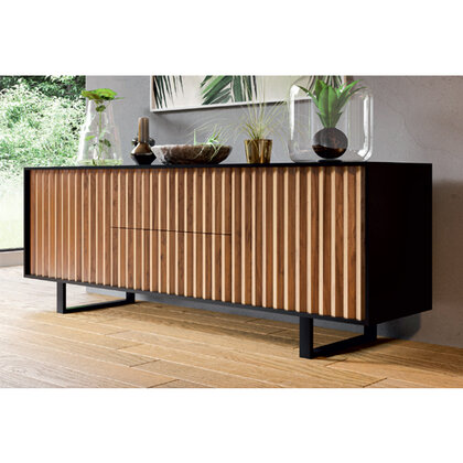 Nábytková noha NS39-120-370-L2 bez regulácie čierna / Gamet  Nábytková noha NS39-120-370-L2 bez regulácie čierna / Gamet