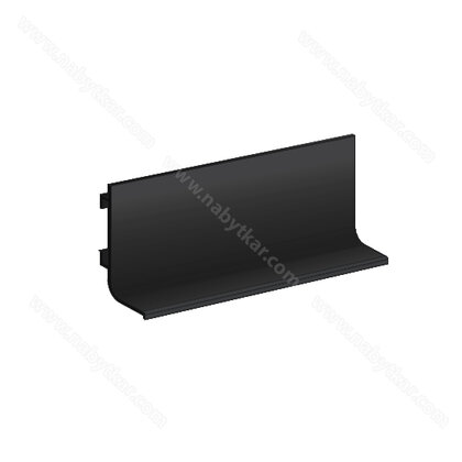 Gripless - Zvislý aj vodorovný profil jednostranný čierny Rall 9005 mat. 2,75 m / LC