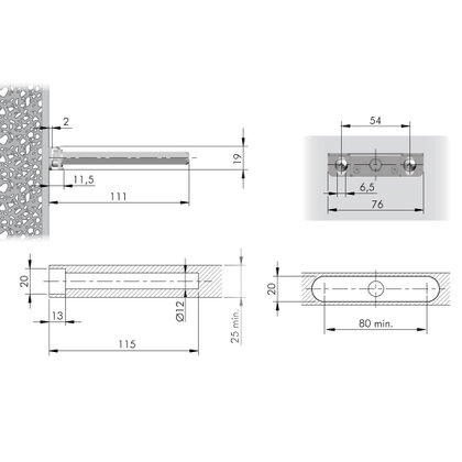 Podperka Titan hranatá fi 10 x 100 mm / IT