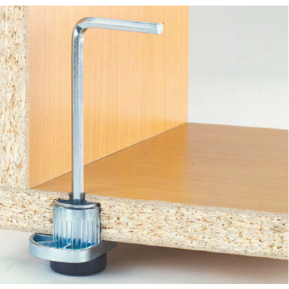 Rekt. noha Art.305 d.28/D.55mm + 10mm zinkzl/plast