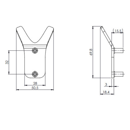 Vešiak Z-6909 P61 , čierna matná / Nomet