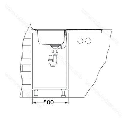 Drez LINE 20 MAXIM, 860x500x190 /alveus