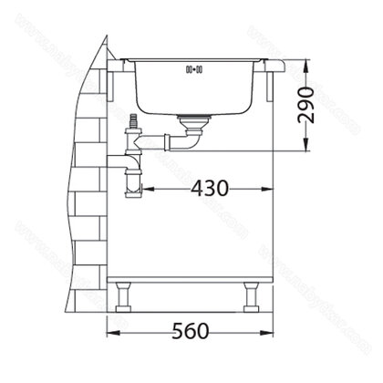 Drez LINE 20 MAXIM, 860x500x190 /alveus