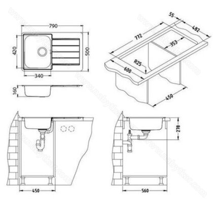 Drez LINE 80, 790x500x160 /alveus Drez LINE 80, 790x500x160 /alveus