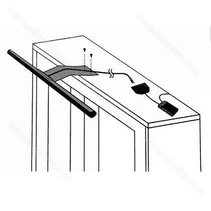 LED stopkové svietidlo - T-350, 4 W, DC12V,  mal.striebro