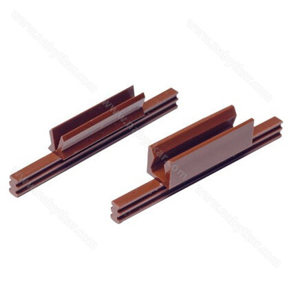 Spojovacia lamela Klipex Miniklick (samec-samica), hnedá