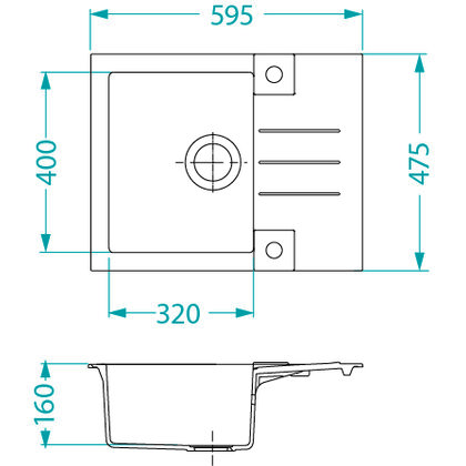 Drez Rock 30 + sifón / Alveus