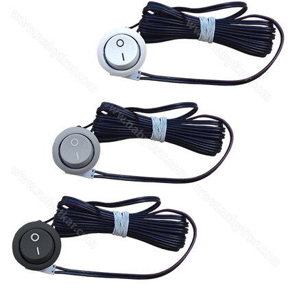 Vypínač na zafrézovanie typ - 1bk 12V s káblom a koncovkou JSTM  Vypínač na zafrézovanie typ - 1bk 12V s káblom a koncovkou JSTM