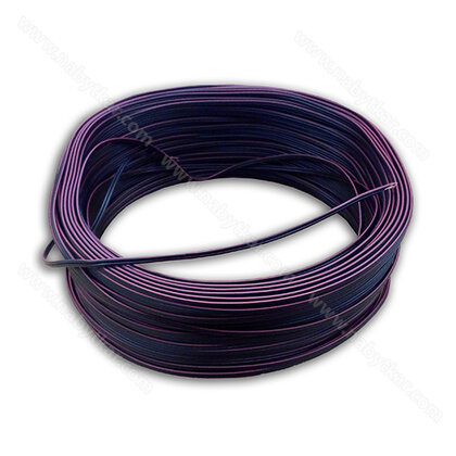 Kabel 2x 0,22 do led svetiel čierny s červeným pásikom (bal : 50 bm ) Kabel 2x 0,22 do led svetiel čierny s červeným pásikom (bal : 50 bm )