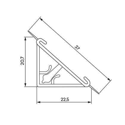 Lišta tesn.na prac. WAP 104 transparentná (1ks:5m)