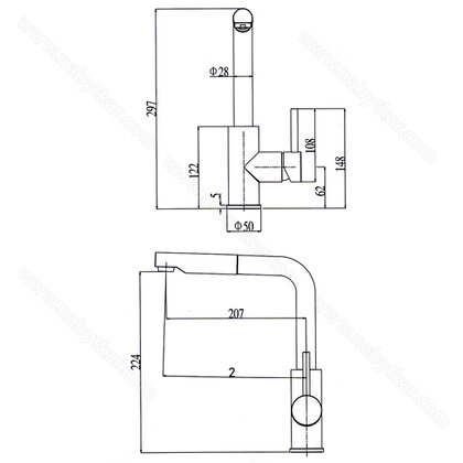 Batéria Leana, black G91 Granital /Alveus