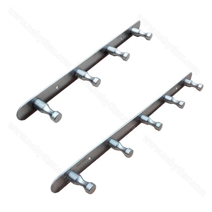 Vešiaková lišta -  leštený inox / LUX