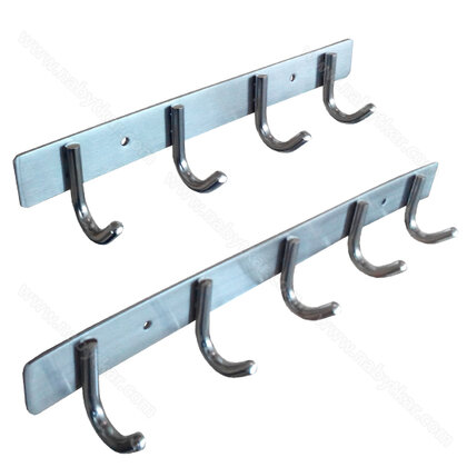 Vešiaková lišta -  U vešiaky  leštený inox / LUX